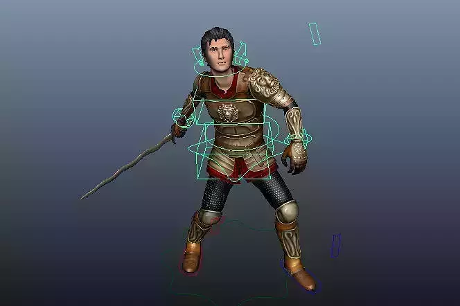 Hero Knight Low-poly 3D model