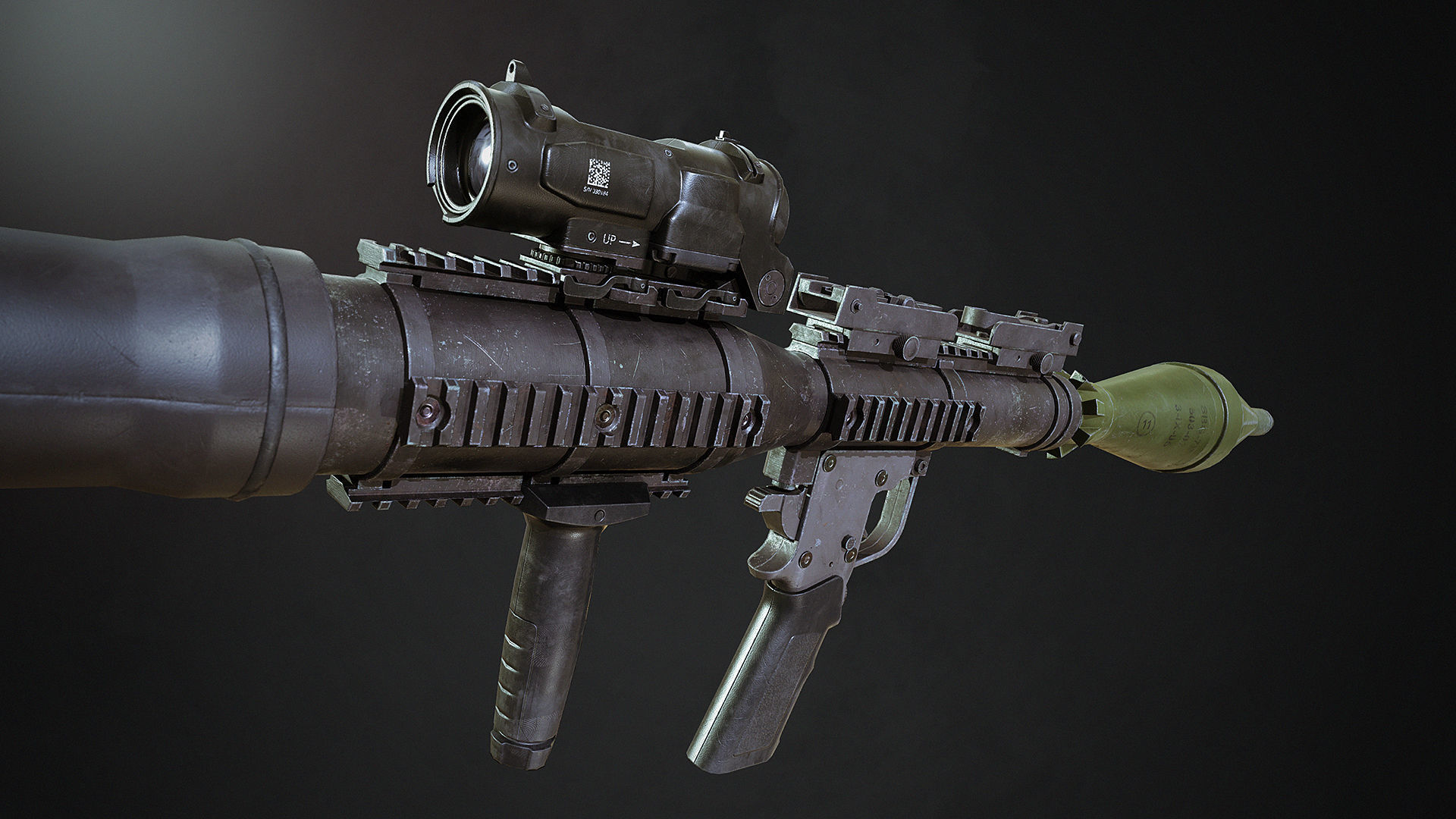 SBG Rocket Launcher Low-poly 3D model_6