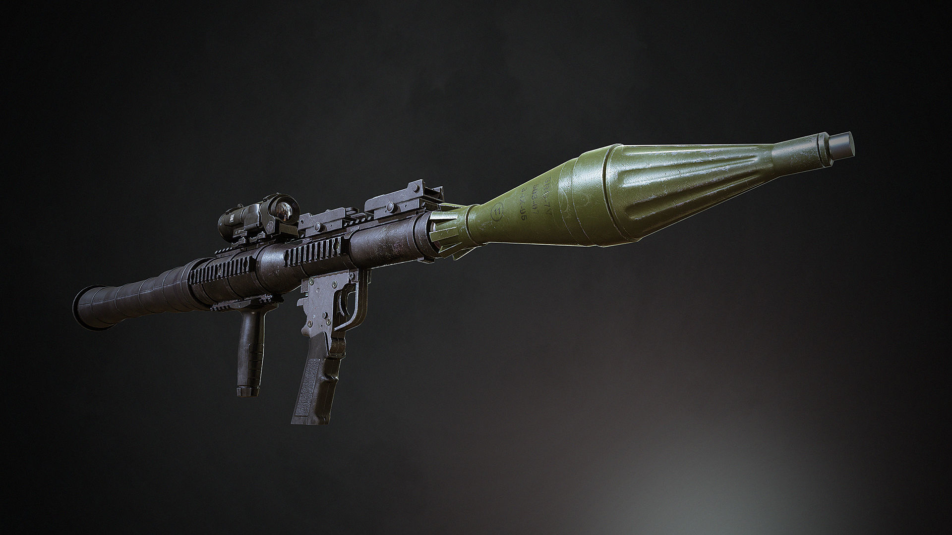 SBG Rocket Launcher Low-poly 3D model_8