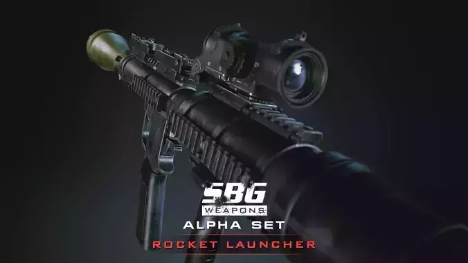 SBG Rocket Launcher Low-poly 3D model