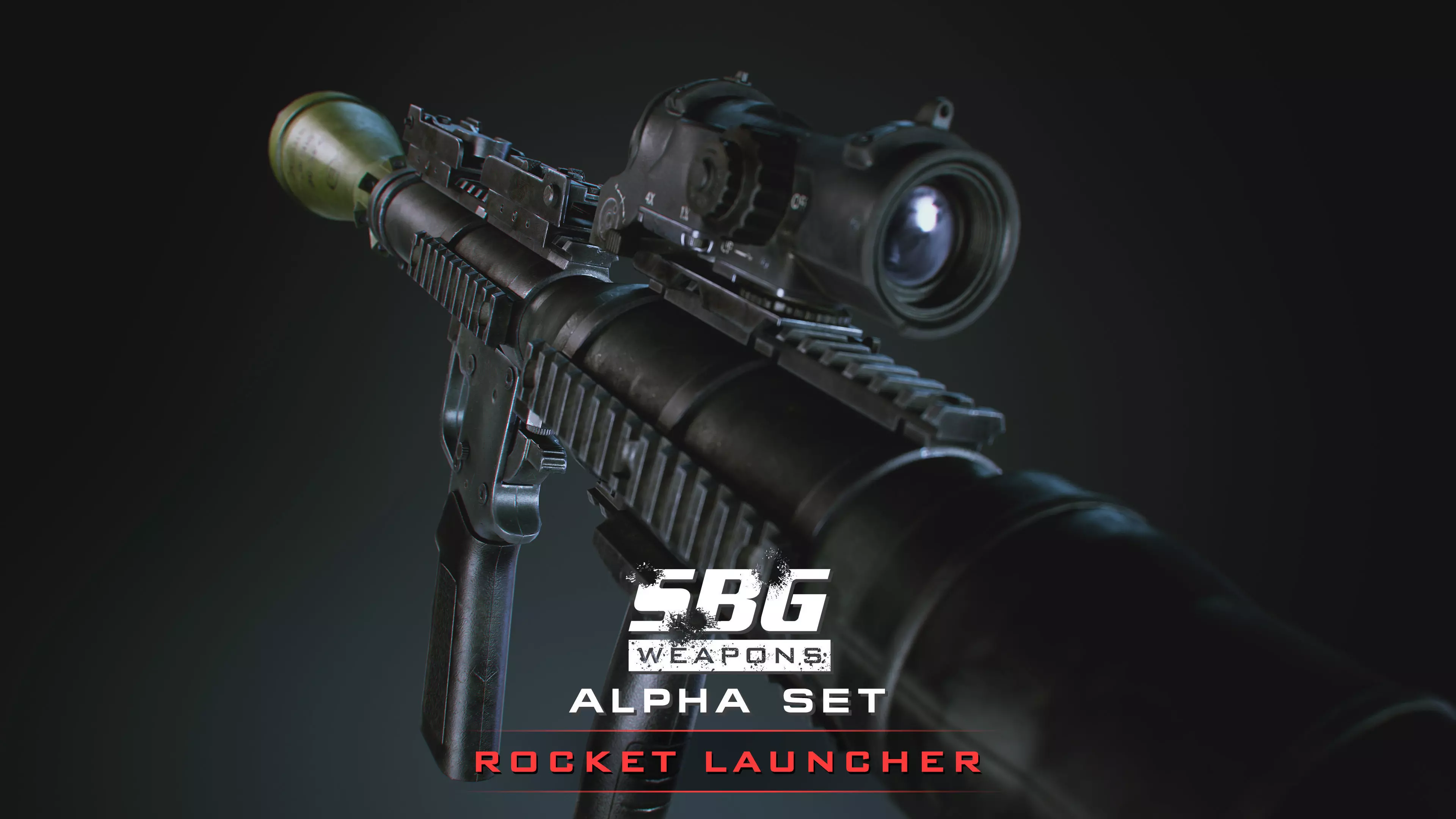 SBG Rocket Launcher Low-poly 3D model_0