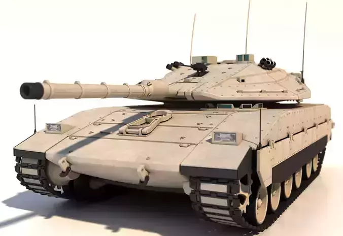 Merkava Mk4 Main Battle Tank 3D model