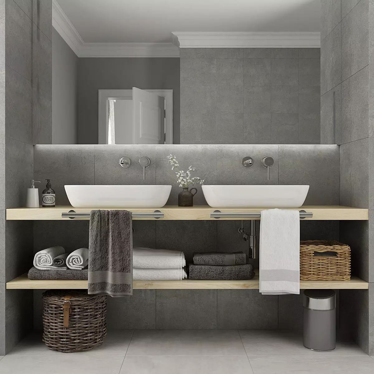 Furniture and decor for bathrooms 9 3D model