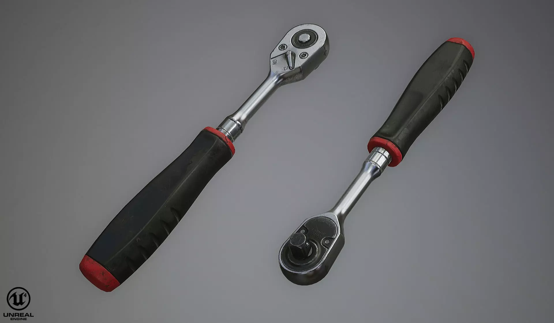 Ratchet Wrench Low-poly 3D model_0