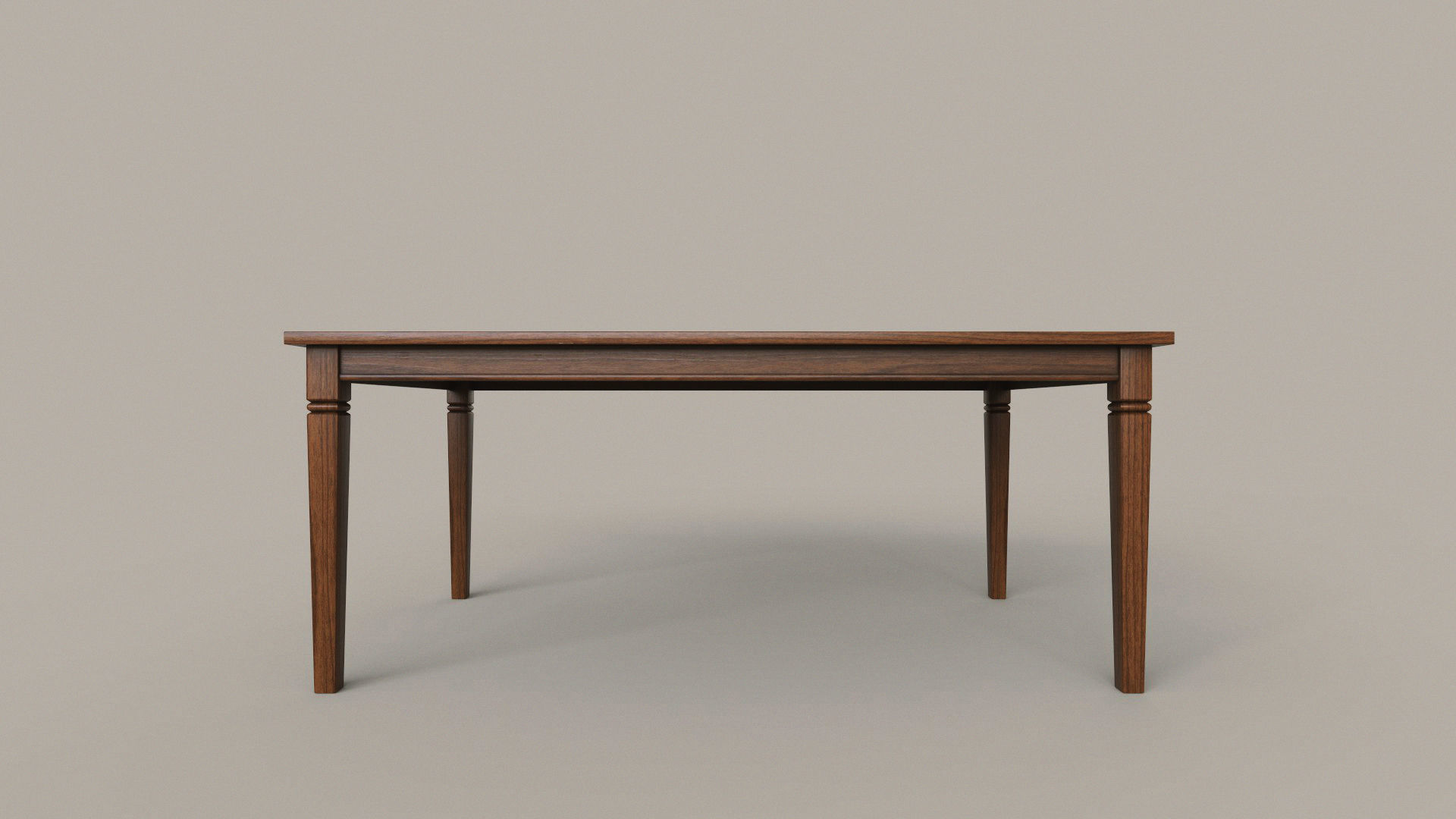 Dining Table and Chair Low-poly 3D model_7