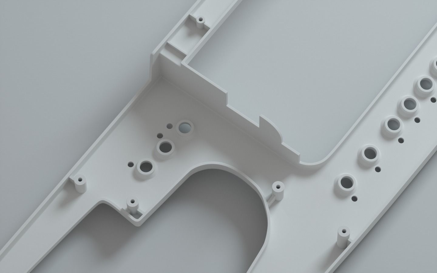 Roland ax1 casing  3D print model 3D print model_10