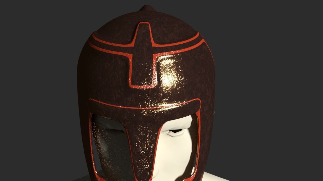 Ancient Warrior Helmet 2 Free low-poly 3D model_1