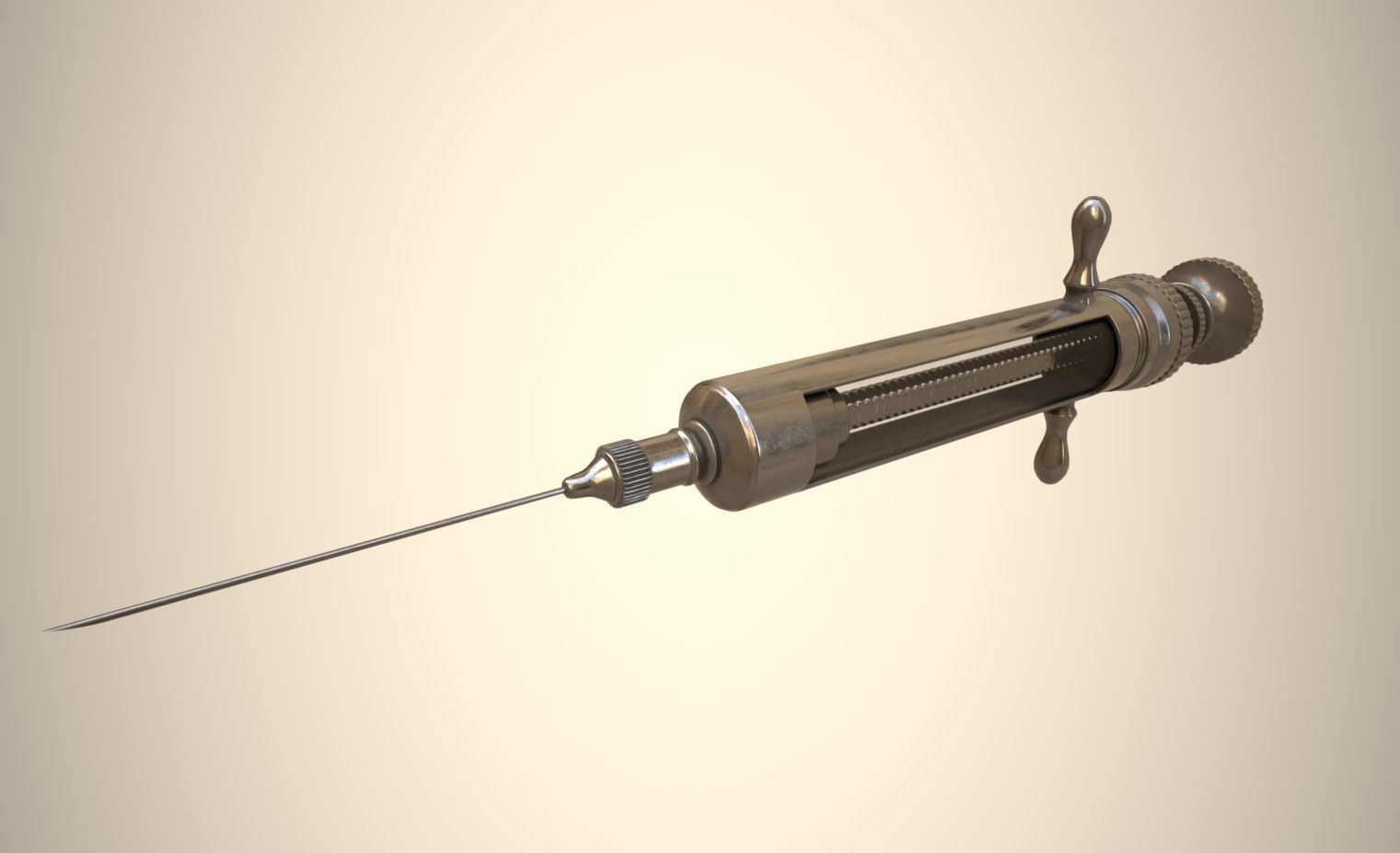 Old Syringe 3D model_3