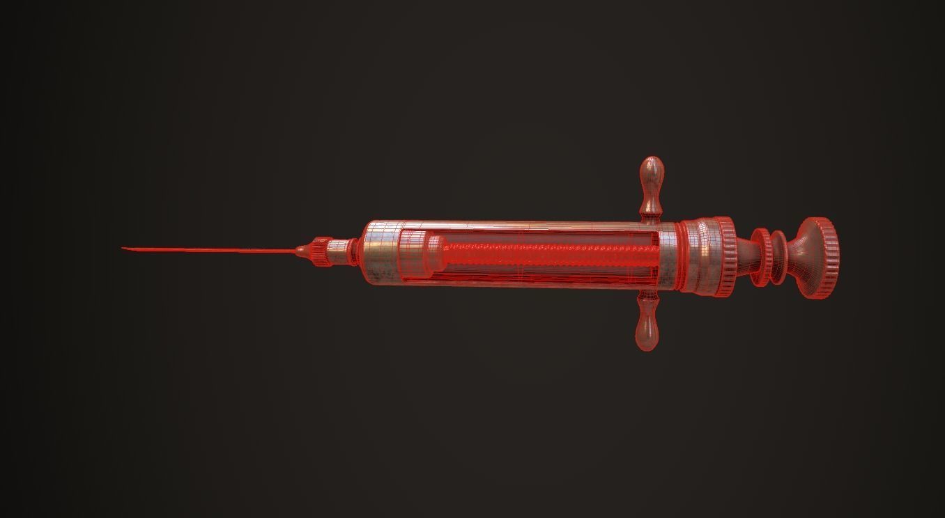 Old Syringe 3D model_5