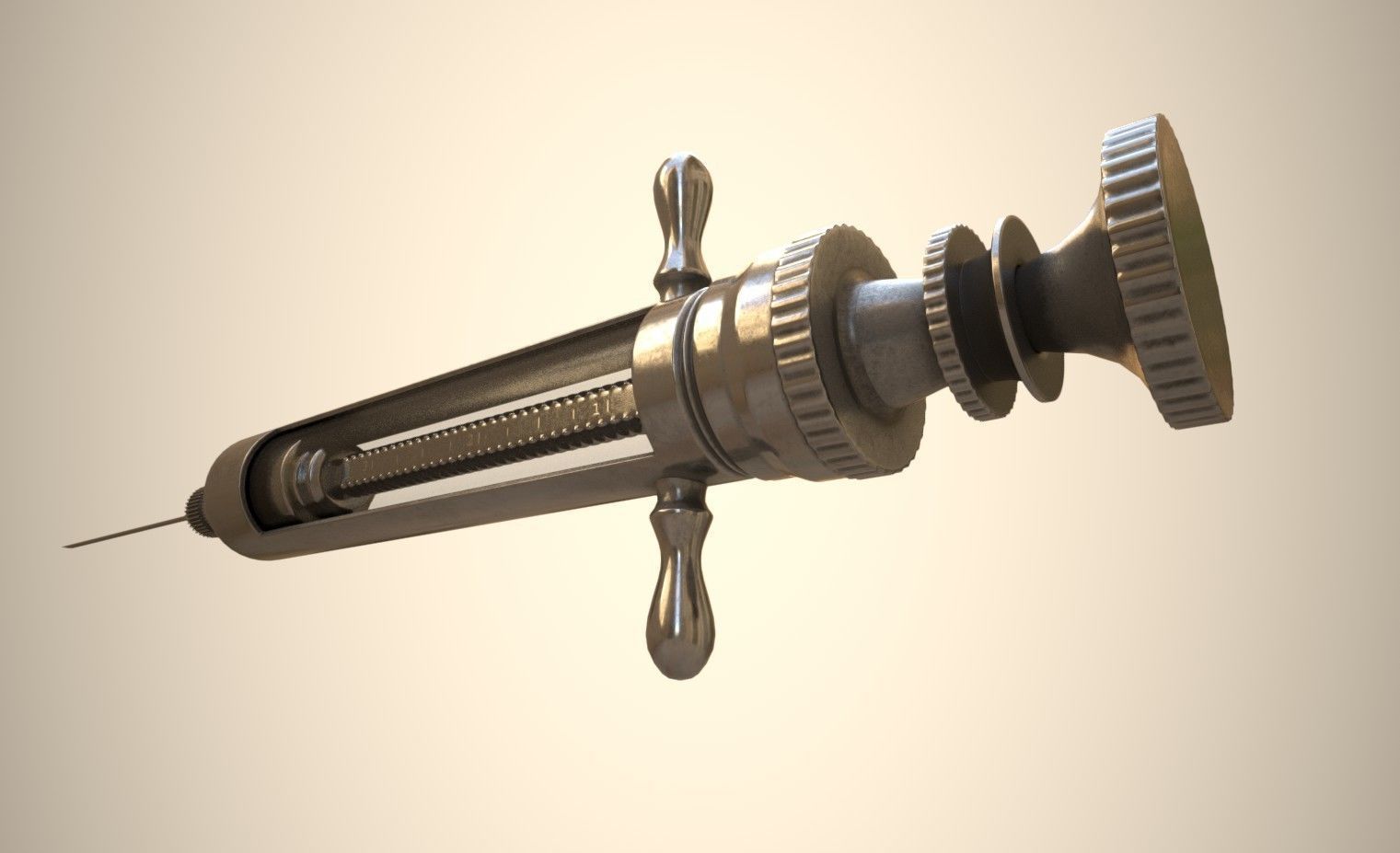 Old Syringe 3D model_0