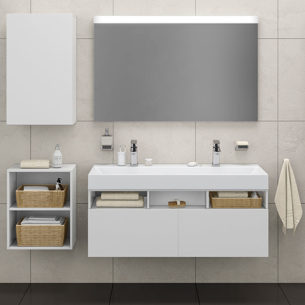Bathroom set 01 3D model_2