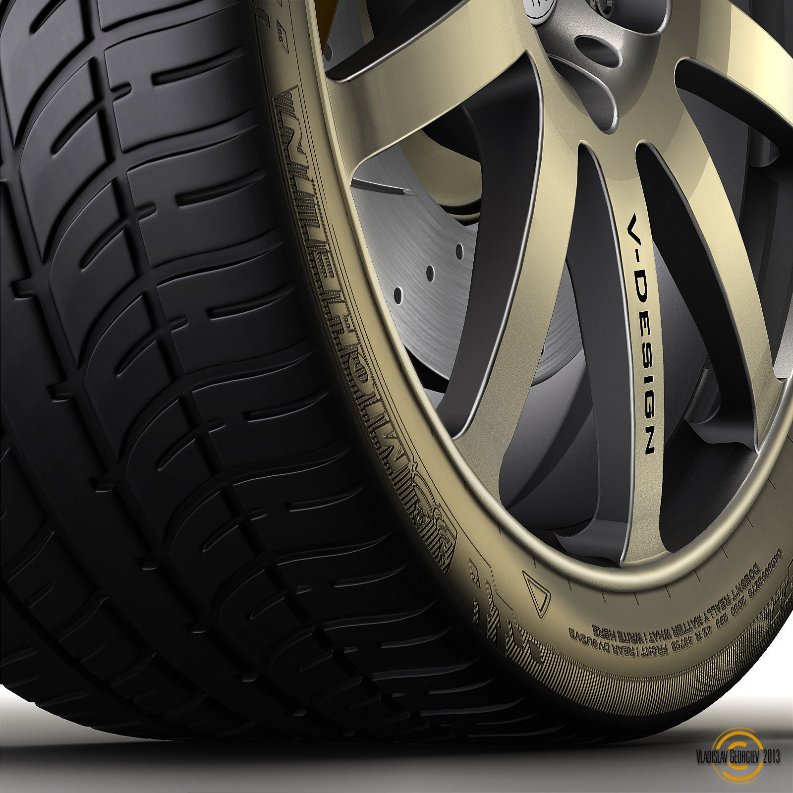 Sport Wheels 3D model_2