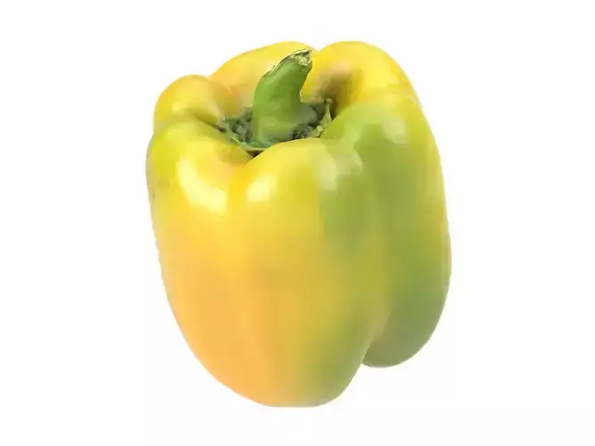 Photorealistic Bell Pepper 3D Scan