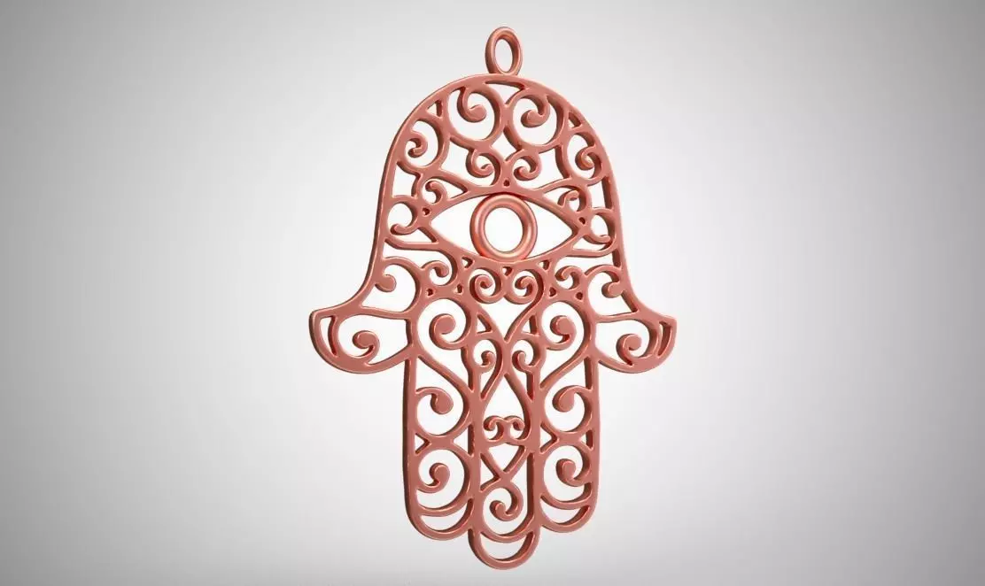 Hamsa Hand 3D print model_0