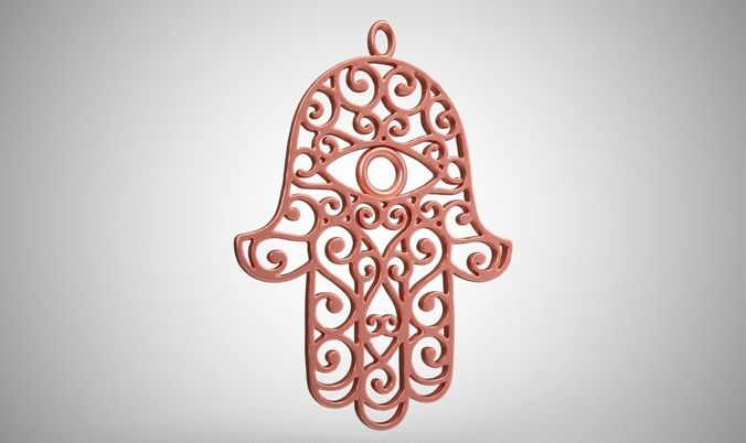 Hamsa Hand 3D print model