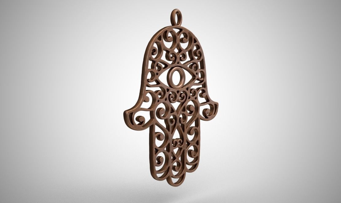 Hamsa Hand 3D print model_7