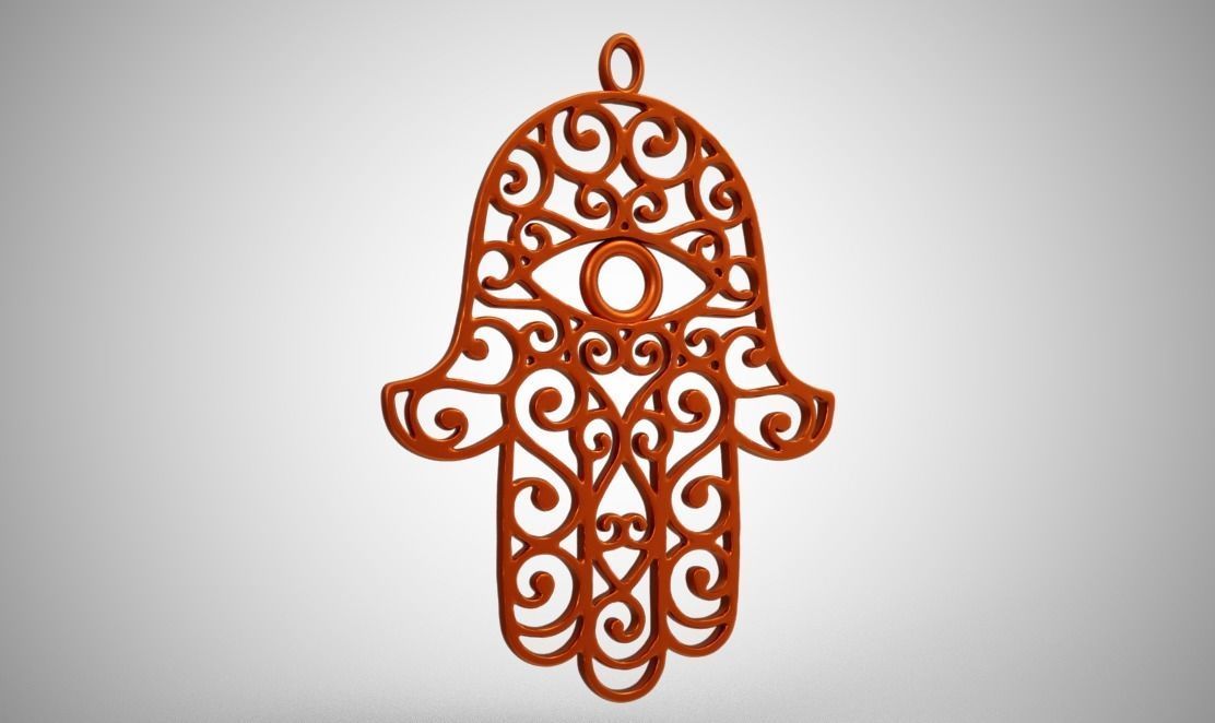 Hamsa Hand 3D print model_5