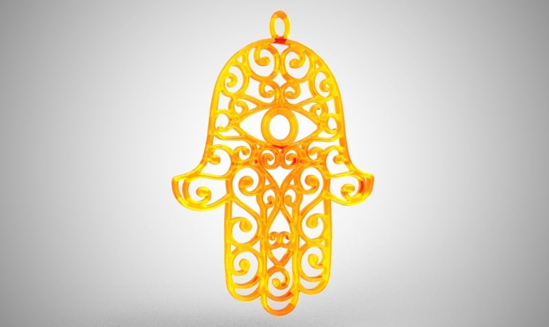 Hamsa Hand 3D print model_1