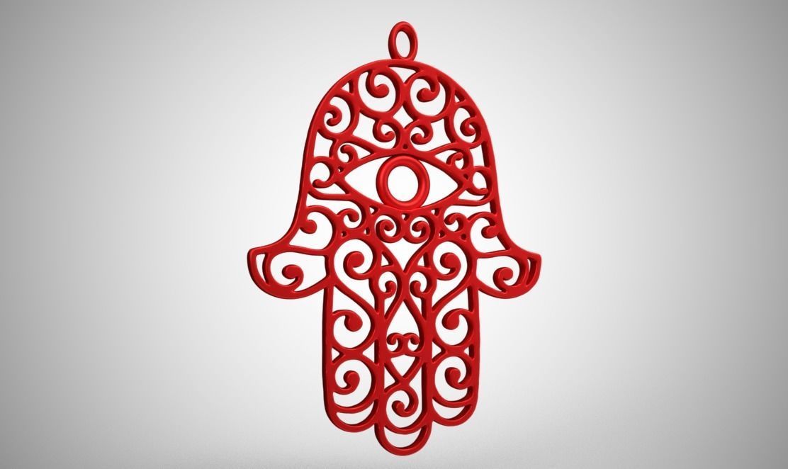 Hamsa Hand 3D print model_16