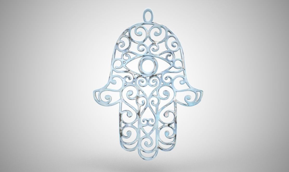 Hamsa Hand 3D print model_9