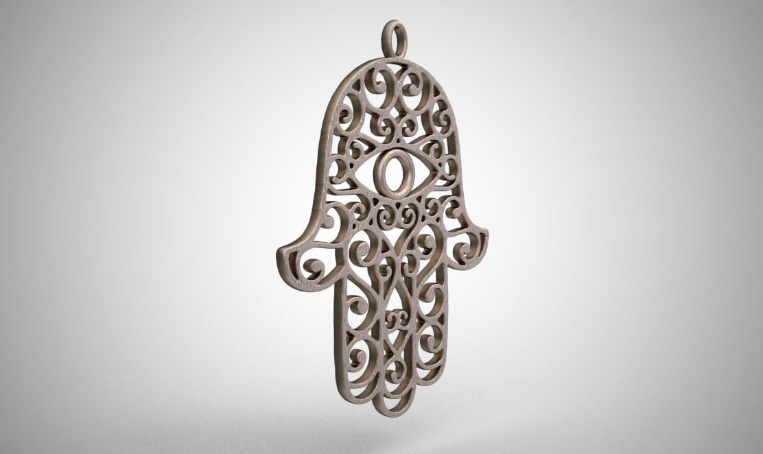 Hamsa Hand 3D print model_8