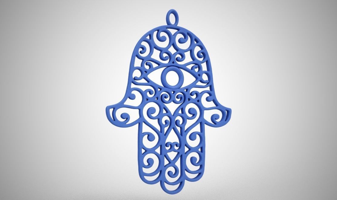 Hamsa Hand 3D print model_14