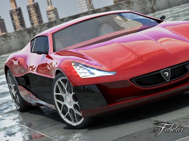 Rimac Concept One 2 0 3D model_4