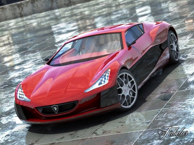 Rimac Concept One 2 0 3D model_1