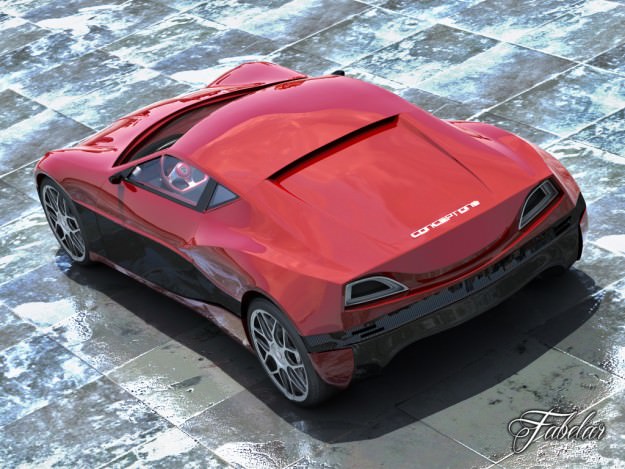 Rimac Concept One 2 0 3D model_3
