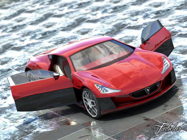 Rimac Concept One 2 0 3D model_8