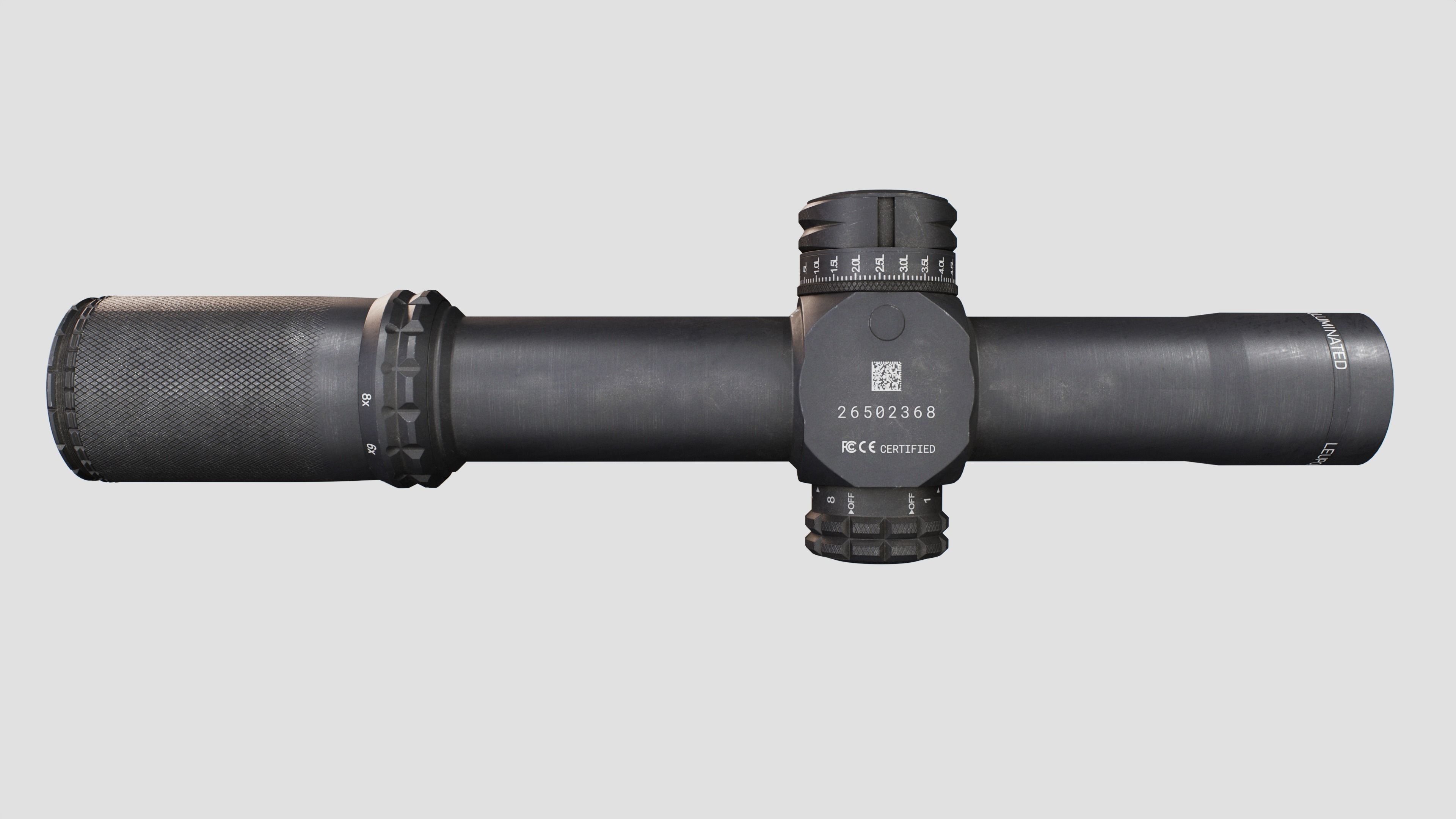 Leupold Mark 8 CQBSS 1-8x Low Power Variable Optic Low-poly 3D model_12