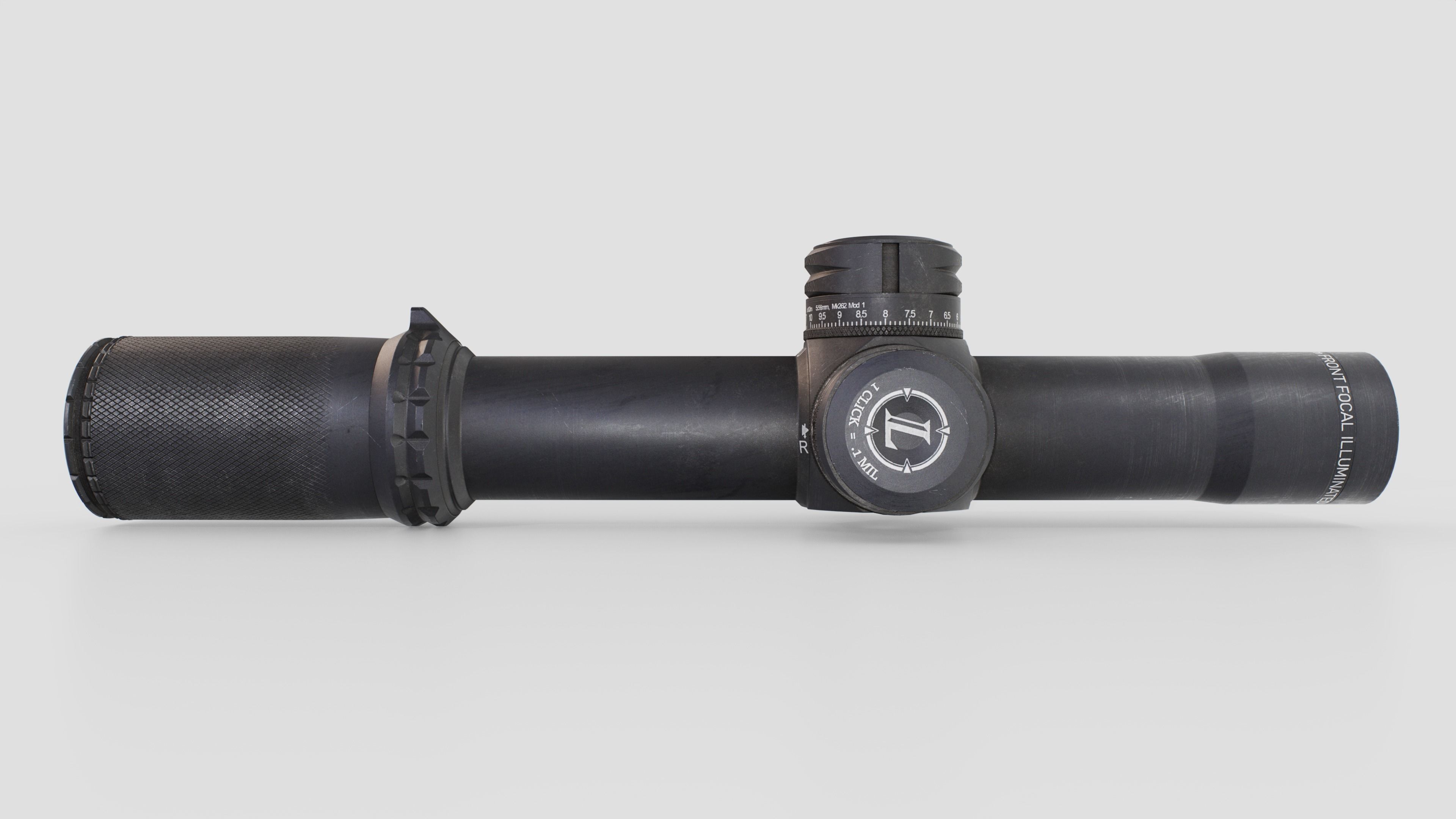 Leupold Mark 8 CQBSS 1-8x Low Power Variable Optic Low-poly 3D model_9