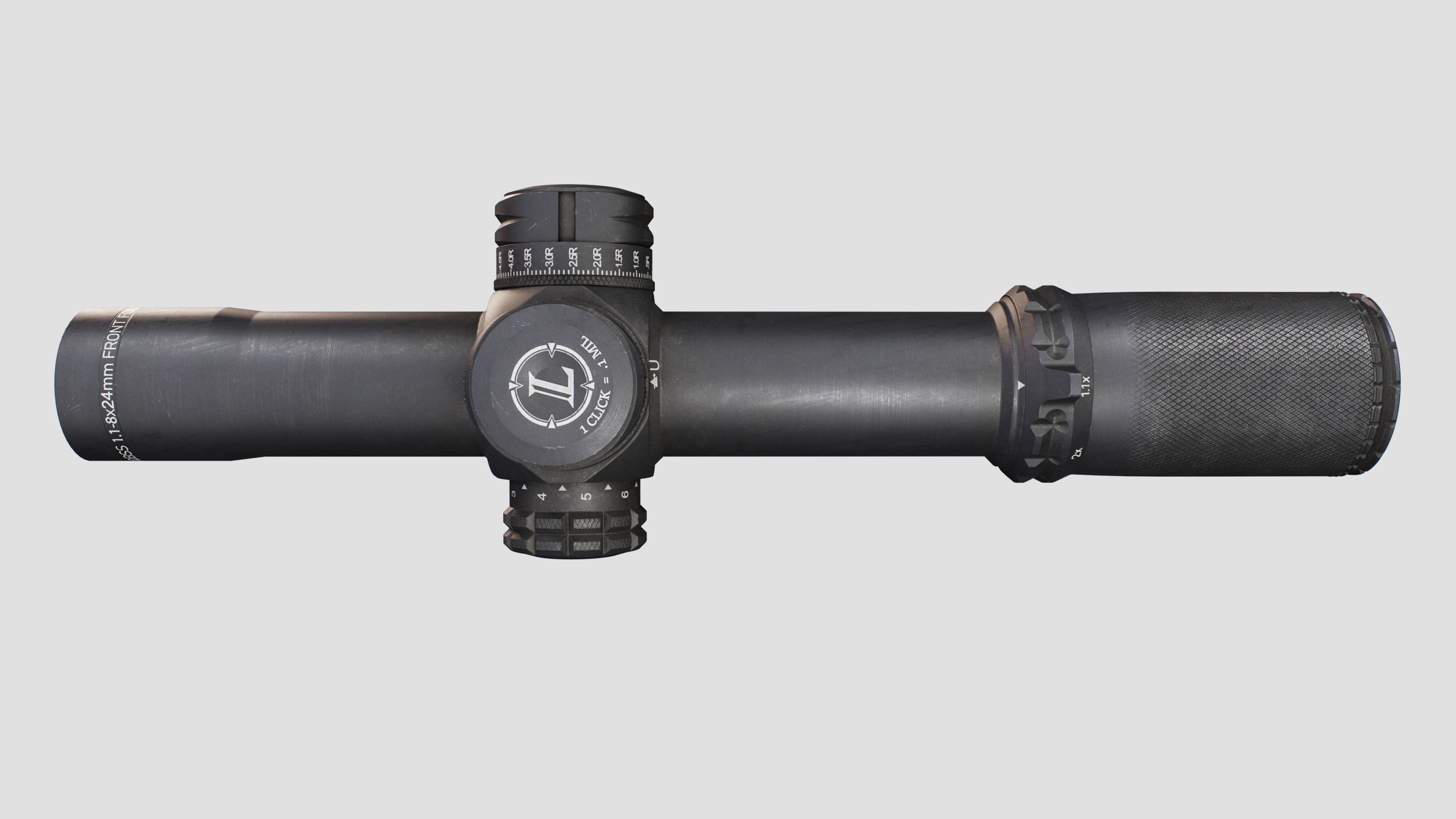 Leupold Mark 8 CQBSS 1-8x Low Power Variable Optic Low-poly 3D model_11