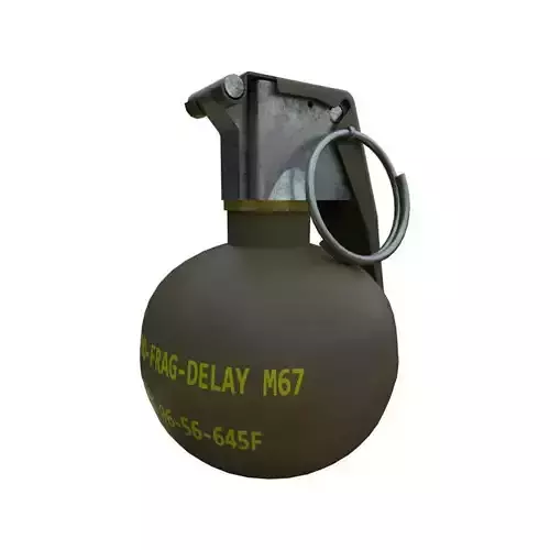 M67 Grenade Low-poly 3D model