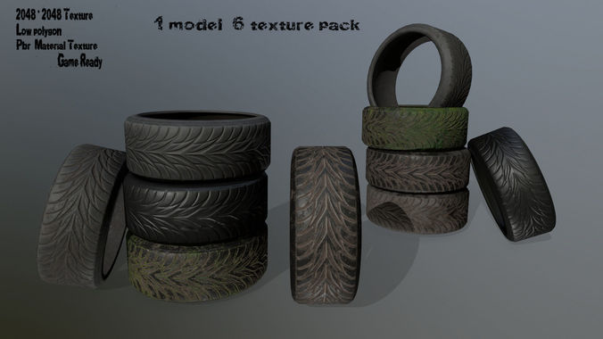 tire  01 Low-poly 3D model