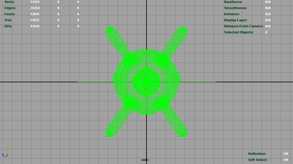 Robotic Eye Low-poly 3D model_13