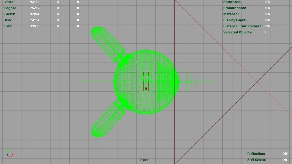 Robotic Eye Low-poly 3D model_12