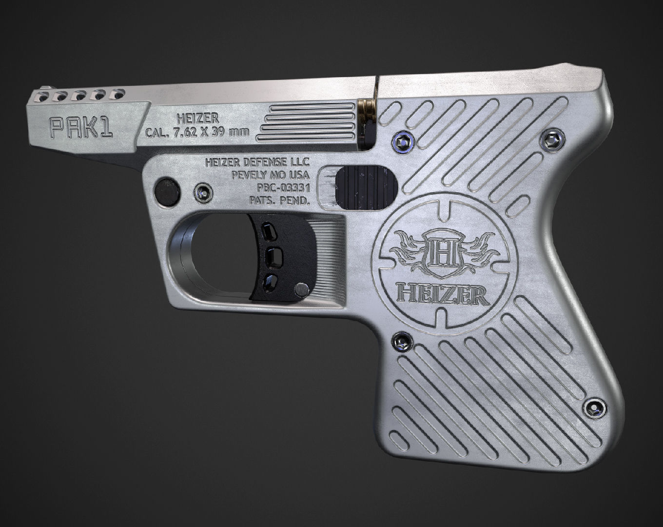 Heizer PAK1 Low-poly 3D model_2