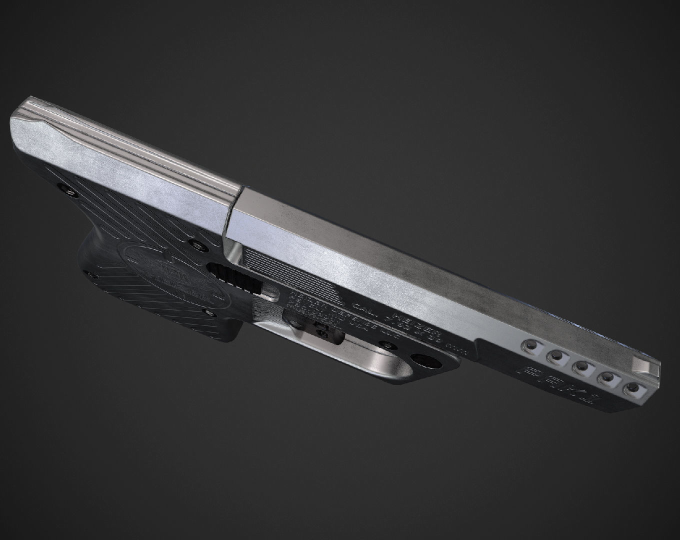 Heizer PAK1 Low-poly 3D model_5