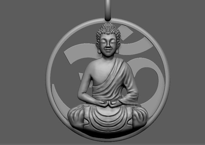 Buddha pendant 3D print model