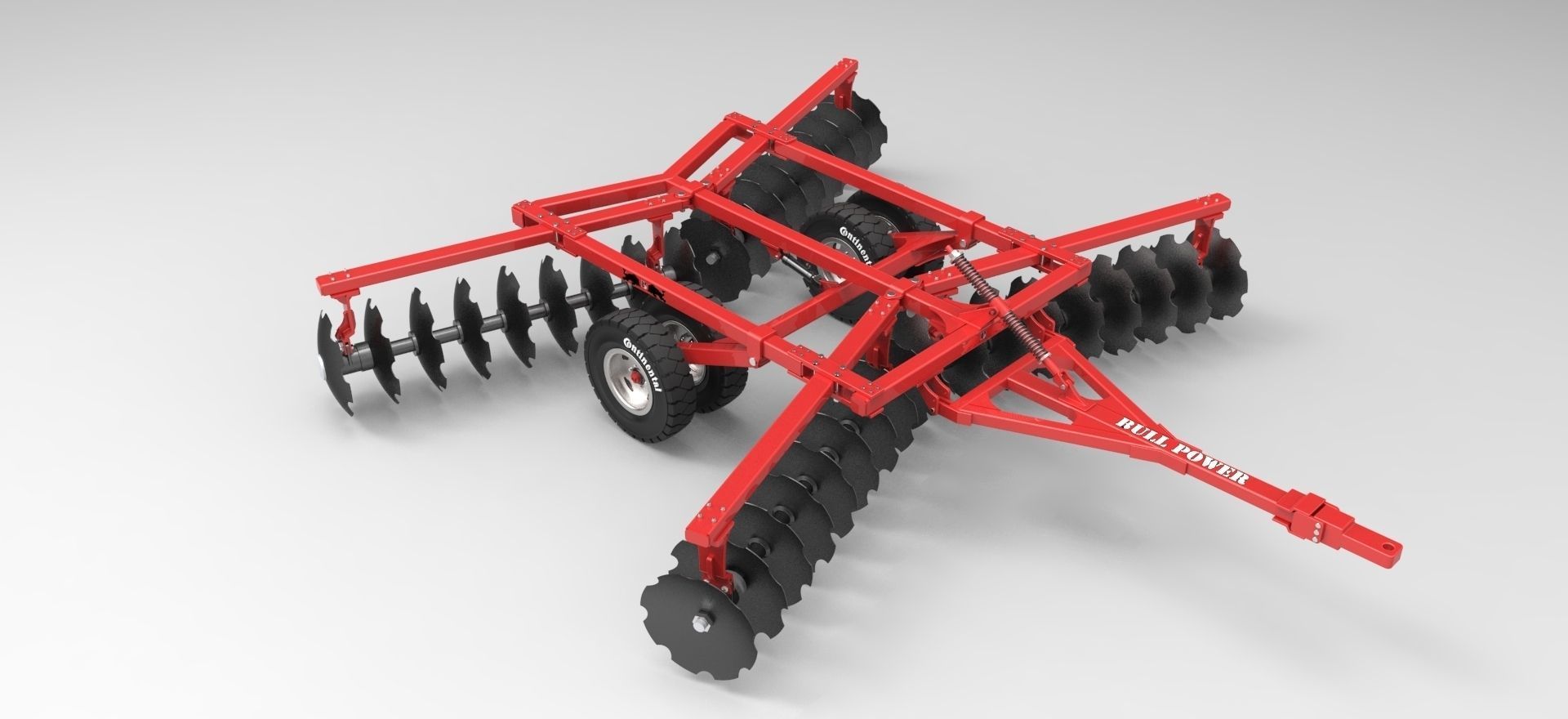Disc Harrow 3D Model .sldprt .sldasm .slddrw .ige .igs .iges