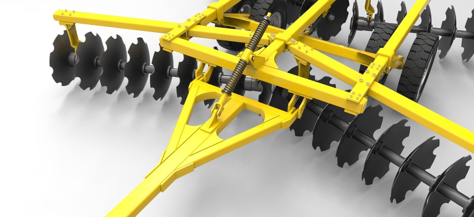 Disc Harrow 3D Model .sldprt .sldasm .slddrw .ige .igs 