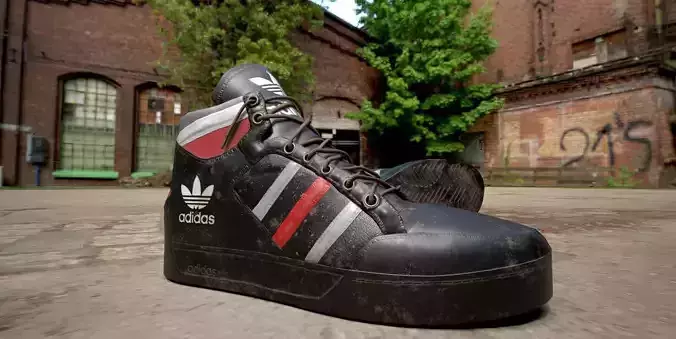 Snakers Shoes Low-poly 3D model