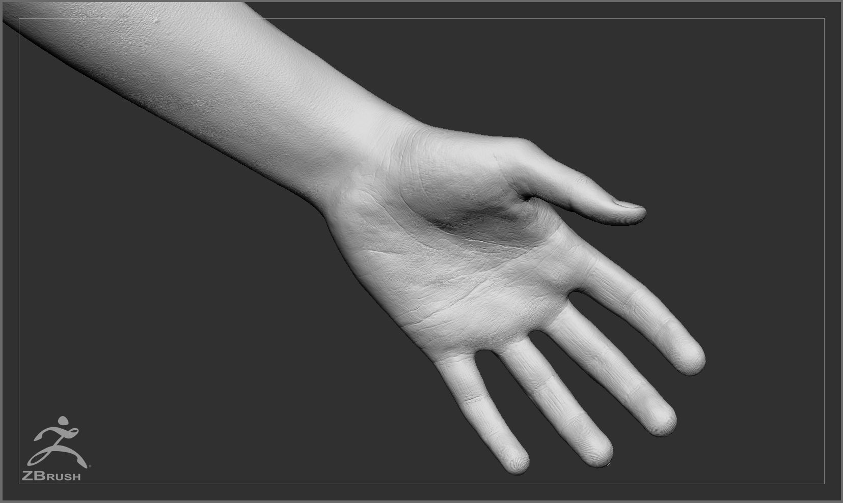 Average Black Female Body Low-poly 3D model_51