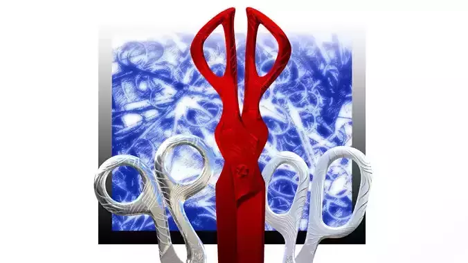 Nabis scissor Low-poly 3D model