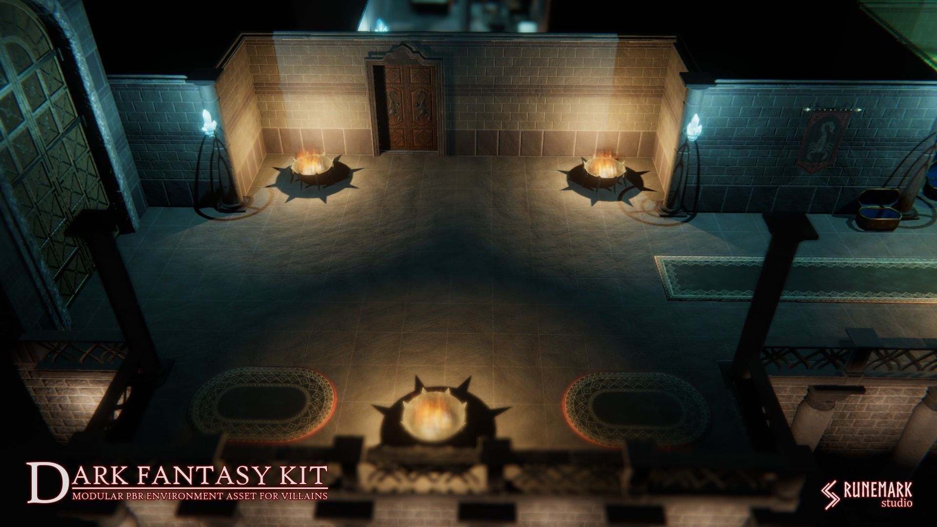 Dark Fantasy Kit Low-poly 3D model_13