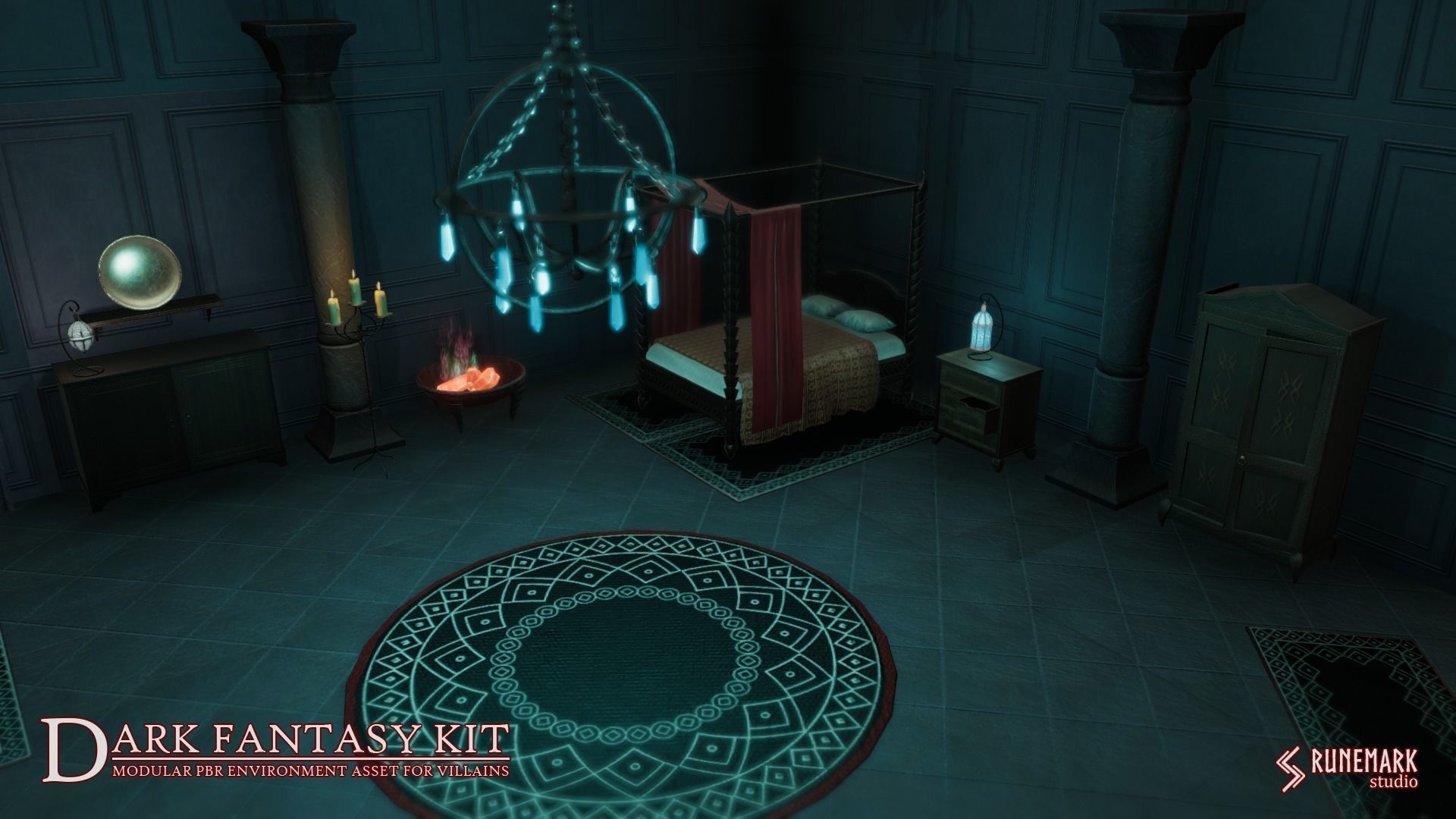 Dark Fantasy Kit Low-poly 3D model_8