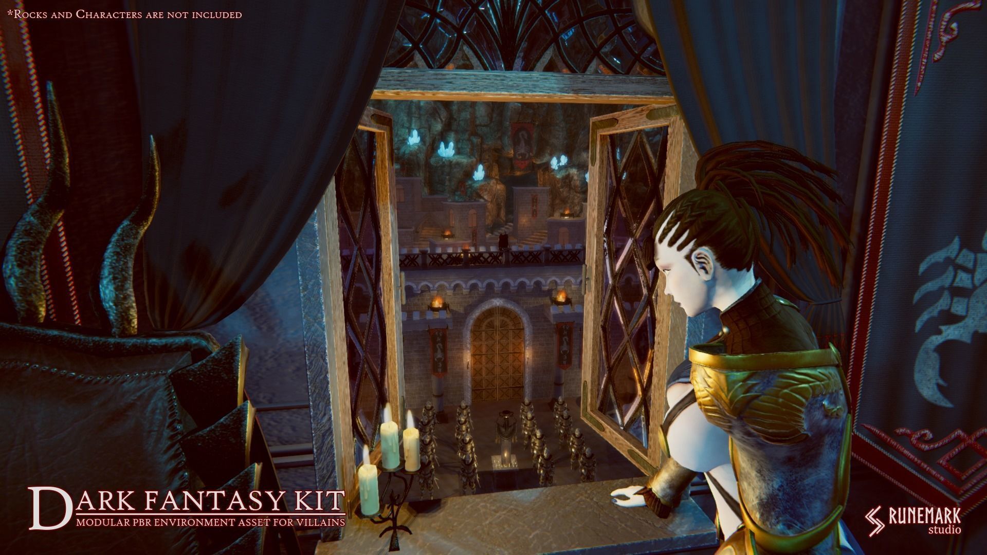 Dark Fantasy Kit Low-poly 3D model_18