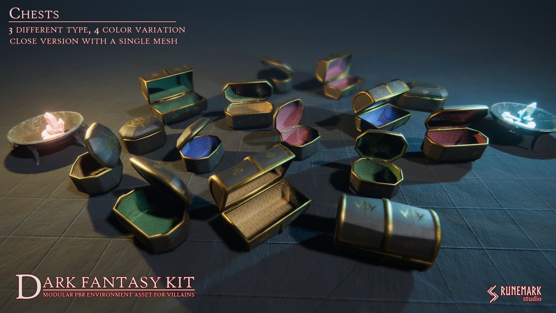 Dark Fantasy Kit Low-poly 3D model_10