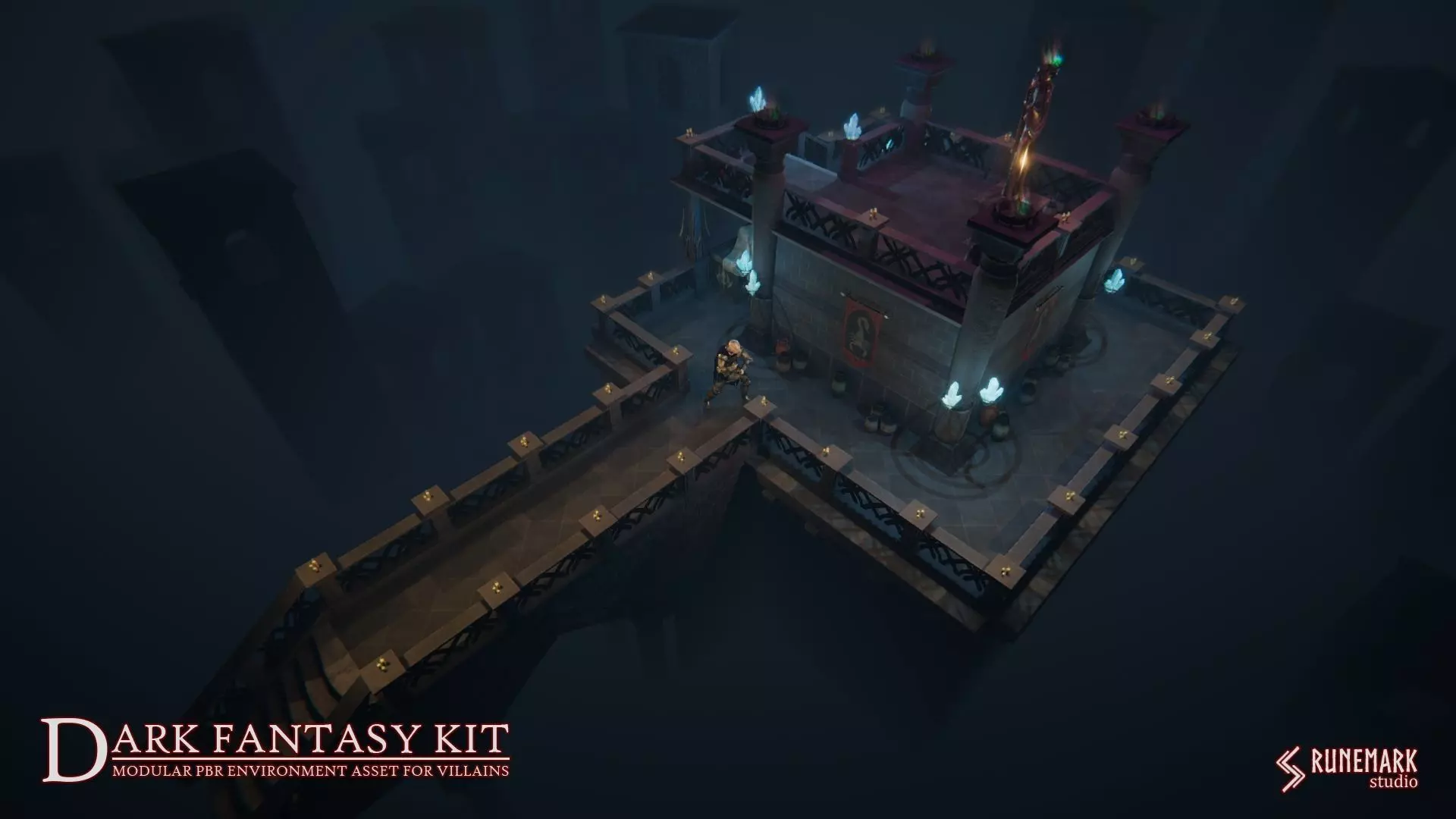 Dark Fantasy Kit Low-poly 3D model_0